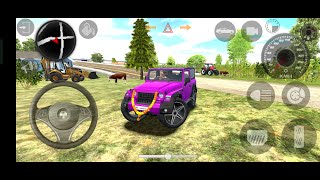 Tuition badmashi kaSong Modified Mahindra Green Thar  Indian car Simulator 3D [upl. by Annabell]