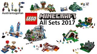 Lego Minecraft 2017 Compilation of all Sets [upl. by Cela184]