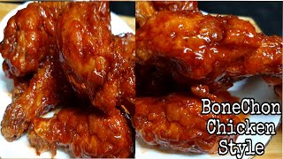 BONECHON CHICKEN STYLE AT HOME EASY TASTY AND DELICIOUScooking bonechonchickenstyle bonechon [upl. by Stephine]