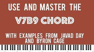 Trick to playing the Dominant 7th Flat 9 chord V7b9 Passing chord for gospel musicians [upl. by Trebleht843]