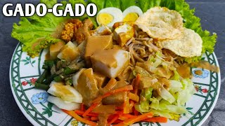 RESEP GADOGADO YANG ENAK LENGKAP DENGAN BUMBU KACANGNYA [upl. by Enirolf]