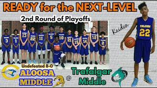 MOST FEARED amp Undefeated 80 CALOOSA MIDDLE  TRAFALGAR MIDDLE  Team HIGHLIGHTS 2nd ROUND PLAYOFFS [upl. by Hamlin]