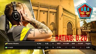 UNLUCKY or BAD s1mple worst rating in NAVI history [upl. by Biggs]