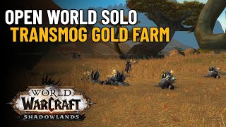 Best Open World Solo Transmog Gold Farm Shadowlands World of Warcraft [upl. by Morrissey]