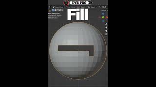 Blender Keyboard Shortcut ➦ Fill [upl. by Kerri]