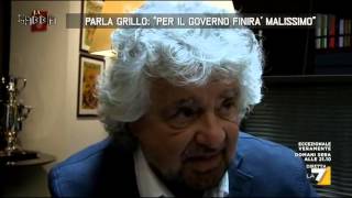 Parla Grillo Per il Governo finirà malissimo [upl. by Ellwood]