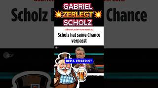 💥EIL💥 GABRIEL sauer Auf SCHOLZ🤬⚡ afd politik scholz spd ampel weidel cdu merz habeck lanz [upl. by Orfinger825]