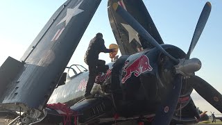 Flying Bulls Trio Demo  P38 Lightning x F4U Corsair x P51 Mustang  Air Legend 2024 [upl. by Pauly]