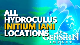 All Initium Iani Hydroculus Locations Genshin Impact [upl. by Gunas55]