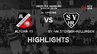 Altona 93 vs SV HalstenbekRellingen  16 Spieltag Oberliga Hamburg  Endstand 41 [upl. by Lleira]