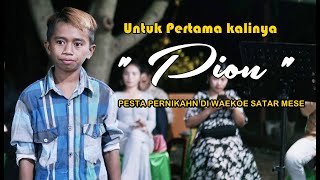 PION UNTUK PERTAMA KALINYA TAMPIL DI PESTA PERNIKAHAN WAEKOE SATAR MESE [upl. by Llerod]