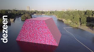 Christo interview London Mastaba floating installation  Architecture  Dezeen [upl. by Kcirdahs]