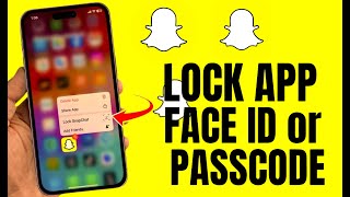 how to lock scnapchat On iPhone With Face ID amp Passcode [upl. by Georgie]