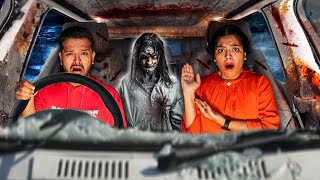 WE FOUND A HAUNTED GHOST CAR challenge gone wrong [upl. by Ayana]