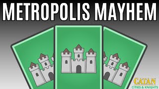 Metropolis Mayhem  CATAN CITIES amp KNIGHTS  Game 23 [upl. by Yeldah688]