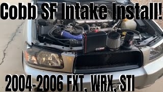 20042006 Subaru Forester XT Cobb SF Intake Install [upl. by Nnylakcaj]