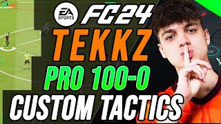 PRO TEKKZ UNBEATEN META CUSTOM TACTICS amp INSTRUCTIONS  EA FC 24 [upl. by Genie]