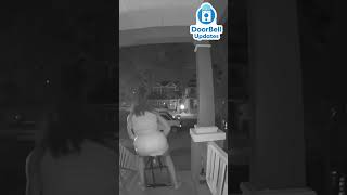 What Is This Crazy Woman Doing Trying To Steal Or Something Else Caught On Ring Doorbell Video [upl. by Painter]