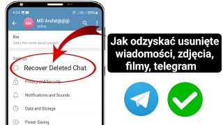 Jak odzyskać usunięte wiadomości Telegram czaty zdjęcia i filmy  2025 [upl. by Tallbott993]