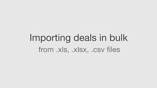 Importing deals [upl. by Carrel]