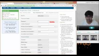 1Registration How to register on Income tax website for efiling [upl. by Anivad801]