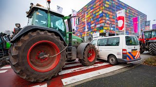 Boerenprotest Mediapark in Hilversum 🚜🚜🚜 [upl. by Janessa]