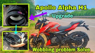 NEW TYRE FOR N250 2024  Apollo alpha H1 wobbling problem solve 100 [upl. by Thurnau156]