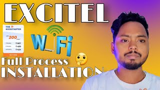 EXCITEL FIBER BROADBAND FULL INSTALLATION Process 200 excitel membership experience [upl. by Yuma136]