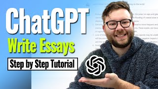 ChatGPT  Write Essays With ChatGPT Step By Step Tutorial [upl. by Eissen148]