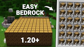 Easiest Tree Farm for Minecraft 120 Bedrock  Best Wood Farm [upl. by Outlaw]