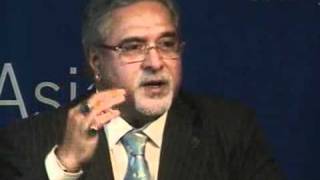 Kingfisher Takes Off Vijay Mallya at Asia Society [upl. by Anitahs]