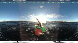 NE 2830kts  Surfski Vajda Next 43  Napoli  Video 360 [upl. by Collbaith]