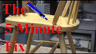 The 5 Minute Fix of a Broken Kitchen Chair [upl. by Levy]