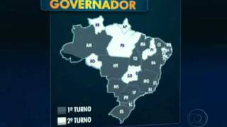 Resultado das Eleições 2010  Governadores e Congresso [upl. by Gibb]