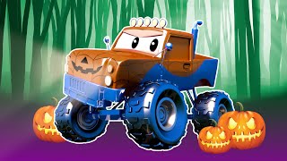 Tom The Tow Trucks Paint Shop Gary is Frankensteins Monster for HALLOWEEN   Cartoons for kids [upl. by Acitel623]