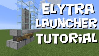 Simple Elytra Launcher  Minecraft Tutorial Build  Java Edition [upl. by Sherar257]