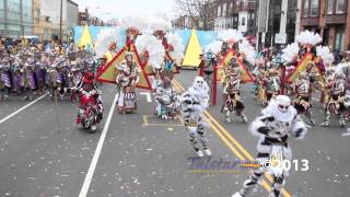 Philadelphia Mummers Parade 2013  PennsportMummers Sting Band [upl. by Woolcott]