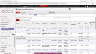 COMPTABILITE LETTRAGE COMPTABLE Odoo [upl. by Coffin37]