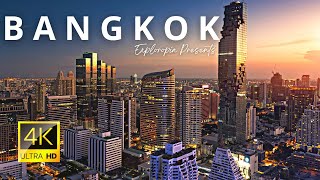 Bangkok Thailand 🇹🇭 in 4K ULTRA HD 60FPS by Drone [upl. by Yeslehc379]