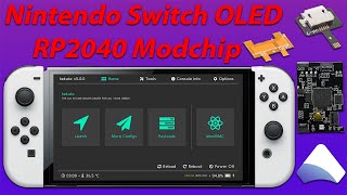 Nintendo Switch OLED RP2040 PicoFly Modchip Installation [upl. by Gnim]