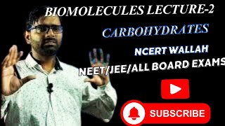 I Biomolecules part 2 I Carbohydrates l Enantiomers I Epimer I Glucose I NCERT WALLAH I NEET 2025 [upl. by Maice]