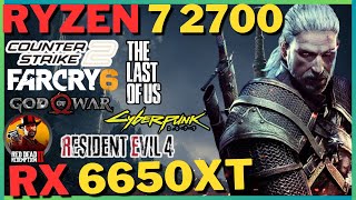 RYZEN 7 2700  RX 6650 XT TESTE EM JOGOS O RYZEN ARREGOU [upl. by Persons]