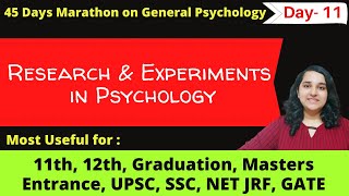 Experiments in Psychology Research Methods generalpsychology Mind Review [upl. by Areis479]