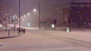 SNOW AT HEATHROW LONDON [upl. by Ecinahc]