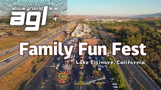 Family Fun Fest Lake Elsinore CA  AGL Above Ground Level Drone Views [upl. by Silvanus]