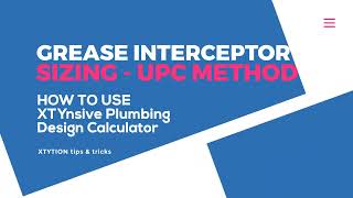 Gravity Grease Interceptor Sizing  UPC Method using Excel Tagalog [upl. by Ahseiyt]