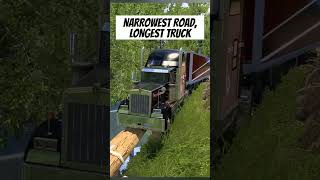 LONGEST truck on NARROWEST road atsatsmods trucksimulator dangerousdriving drivingsimulator [upl. by Vitoria8]