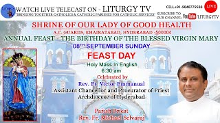 Fr Victor Emmanual  FEAST DAY 630am HOLY MASS ENGLISH  SHRINE OF OUR LADY OF GOOD HEALTH 8924 [upl. by Nort]