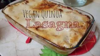 Vegan Quinoa Lasagna Recipe oil free soy free [upl. by Anastassia194]