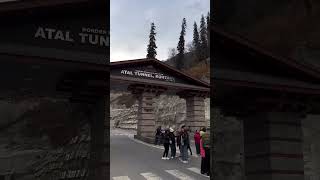 ￼At Atal Tunnel Rohtang lI manali reels viral view trending rohtangpass [upl. by Jenilee]